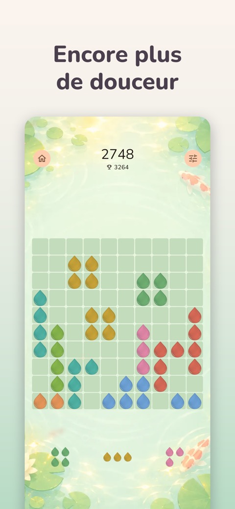 In-game screenshot with the Koi Pond skin